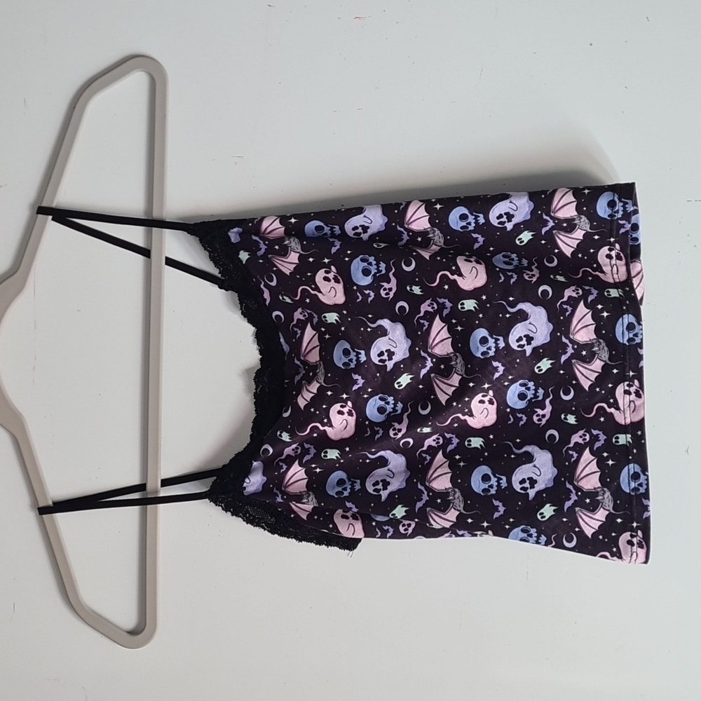 Vera's eye candy silk cami top